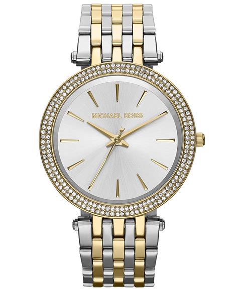 michael kors women's darci stainless steel bracelet watch 39mm|michael kors darci silver.